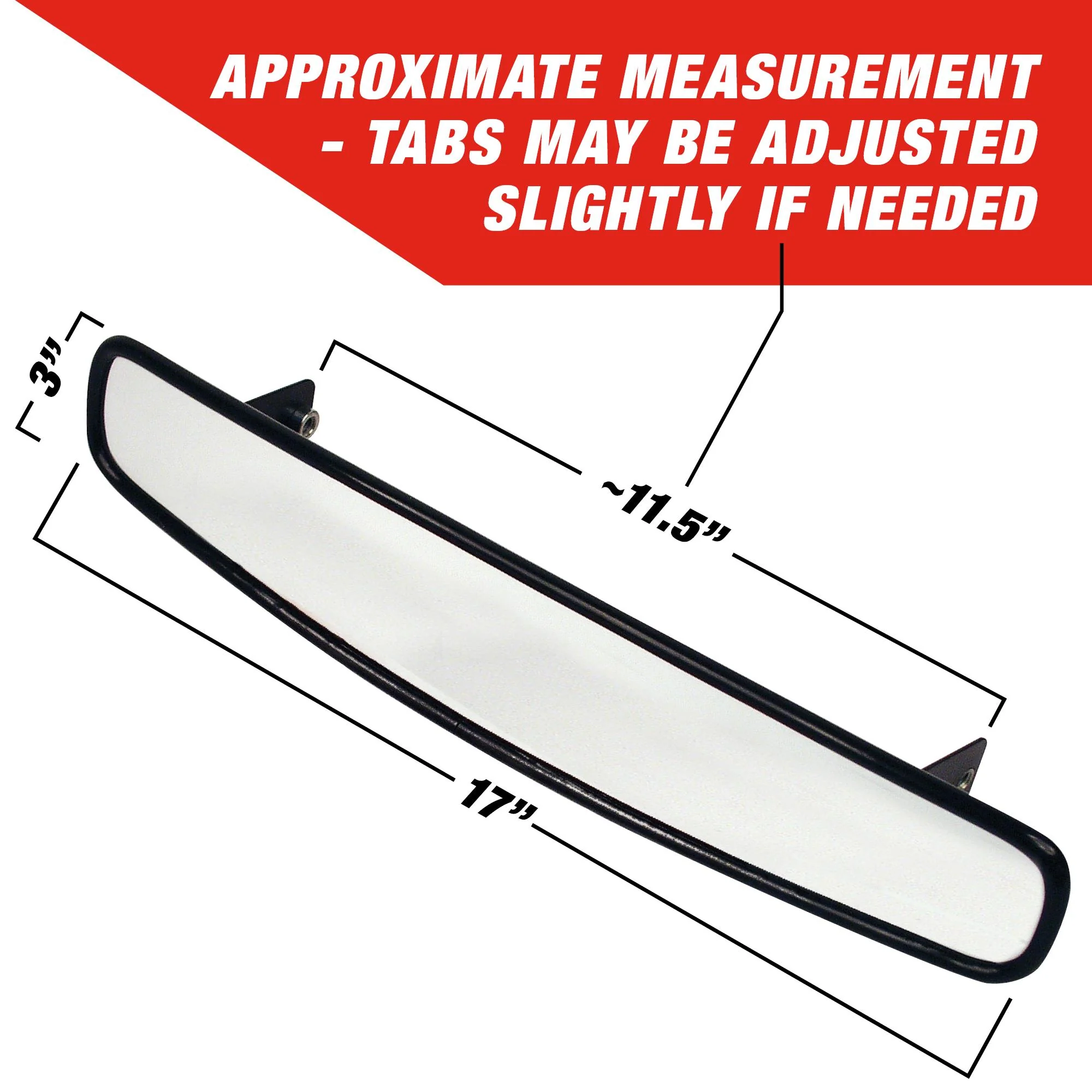 17" Wide Angle Mirror Kit - Short Brackets - Image 4