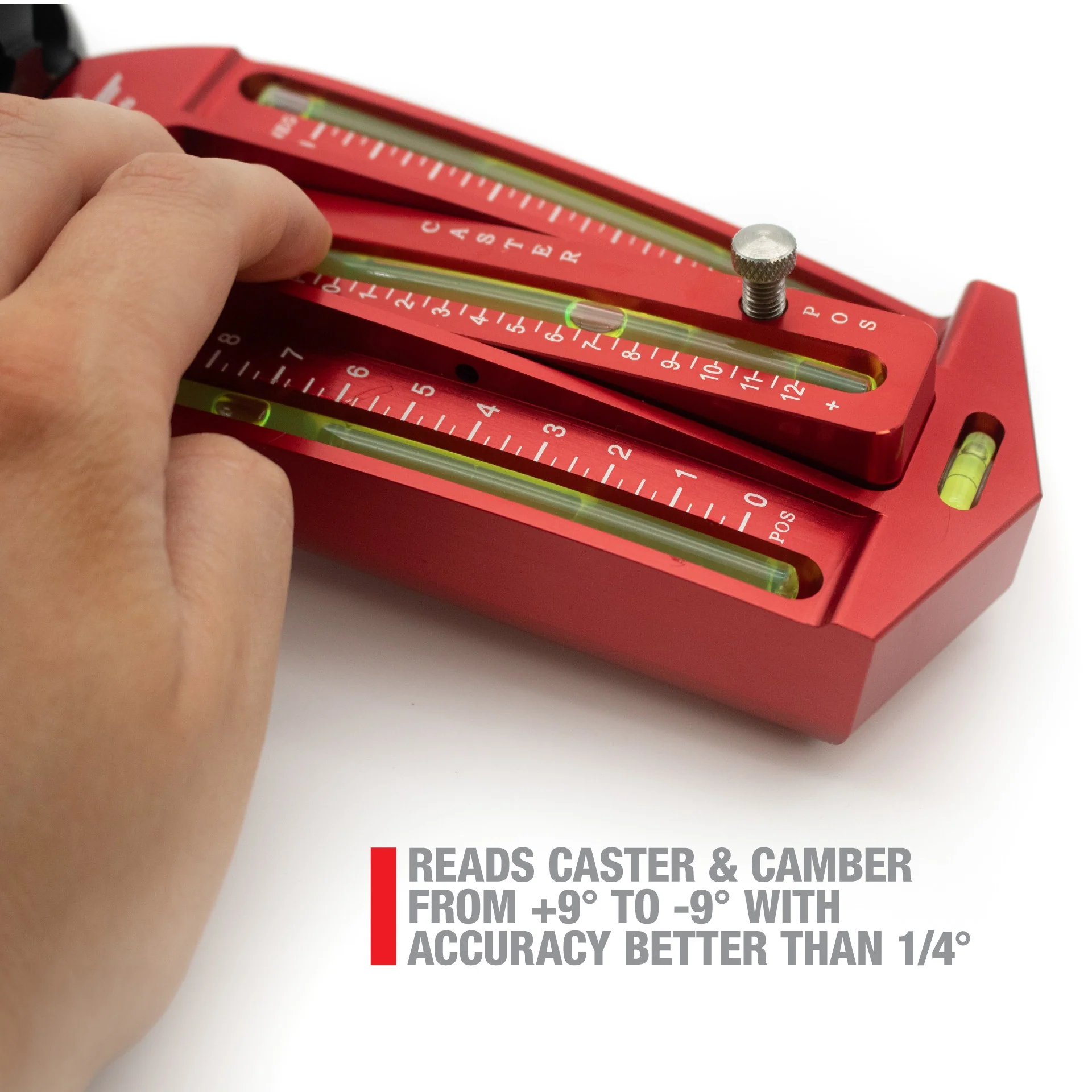 Caster Camber Gauge "“ Billet Aluminum with Magnetic Adapter - Image 5