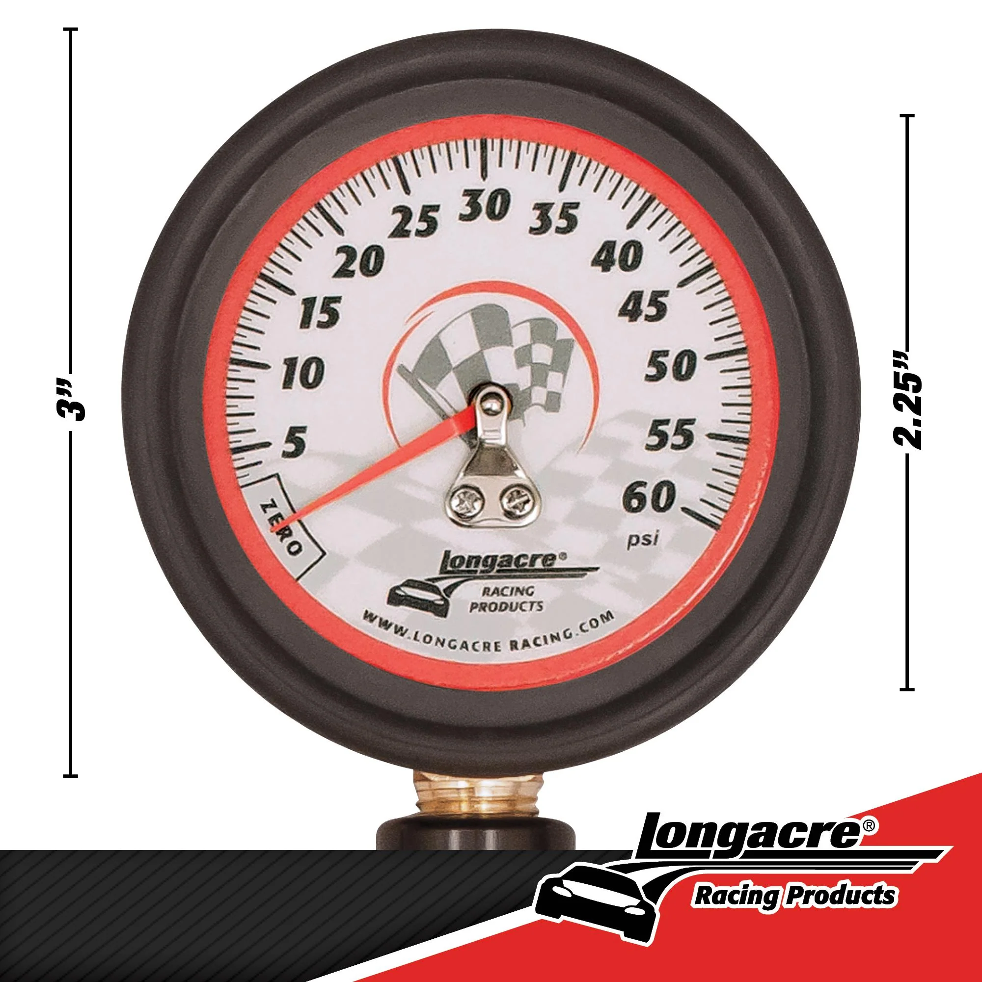 Deluxe 2½" Analog Tire Pressure Gauge - Image 3