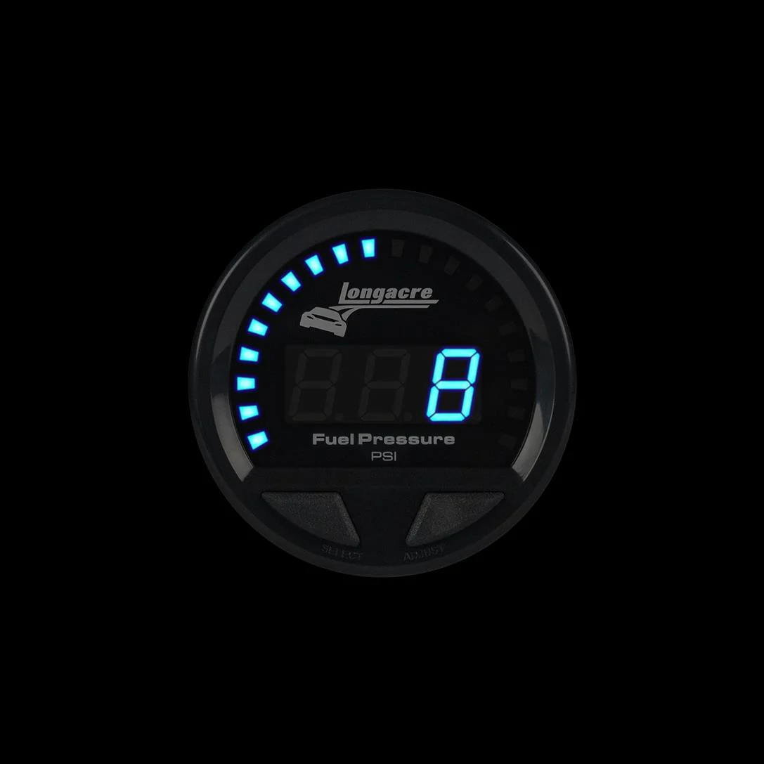 Digital Elite LED Waterproof Gauges, Fuel Pressure 0-15 psi, Sensor Not Included - Image 2