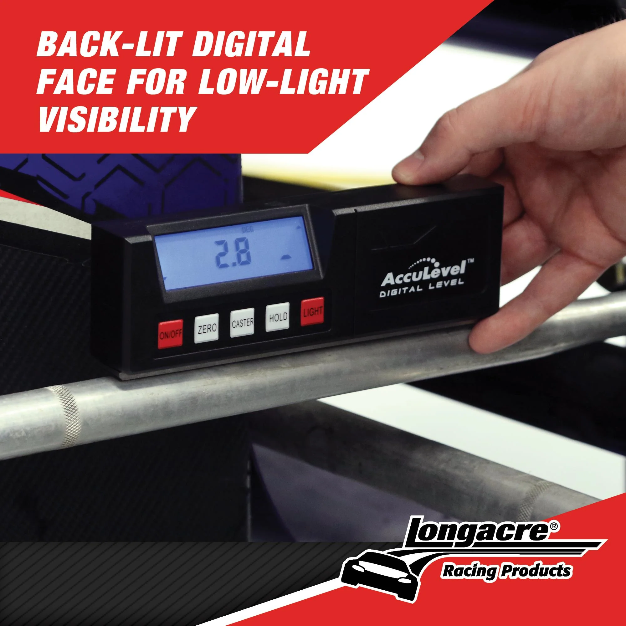 Digital C/C Gauge w AccuLevel™ and Quick Set™ Large Wheel Adapter - Image 5
