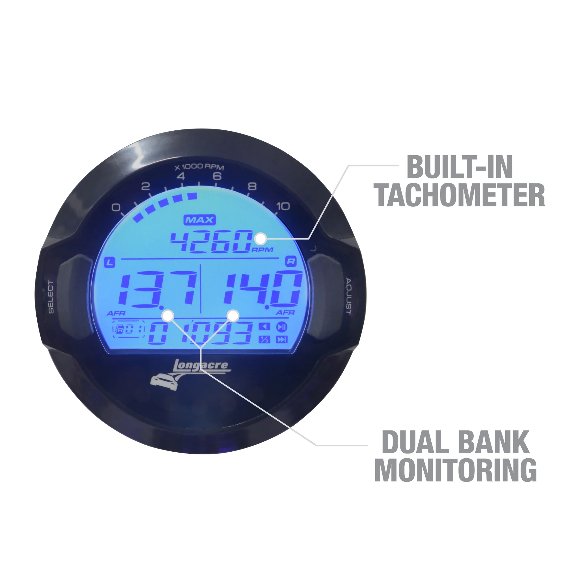 Dual Air Fuel Ratio Gauge - Image 3
