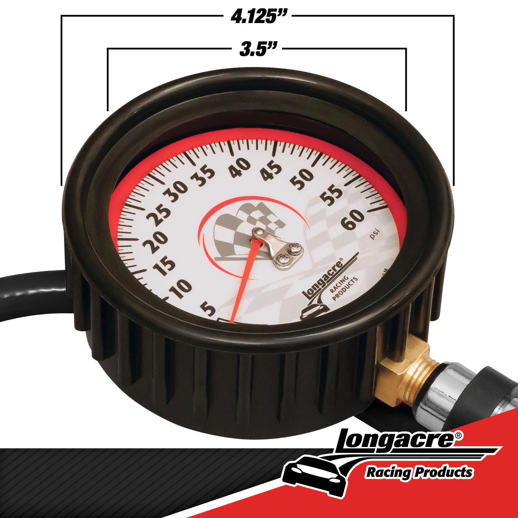 Magnum™ 3½" GID Quick Fill Tire Gauge 0-60 psi - Image 3