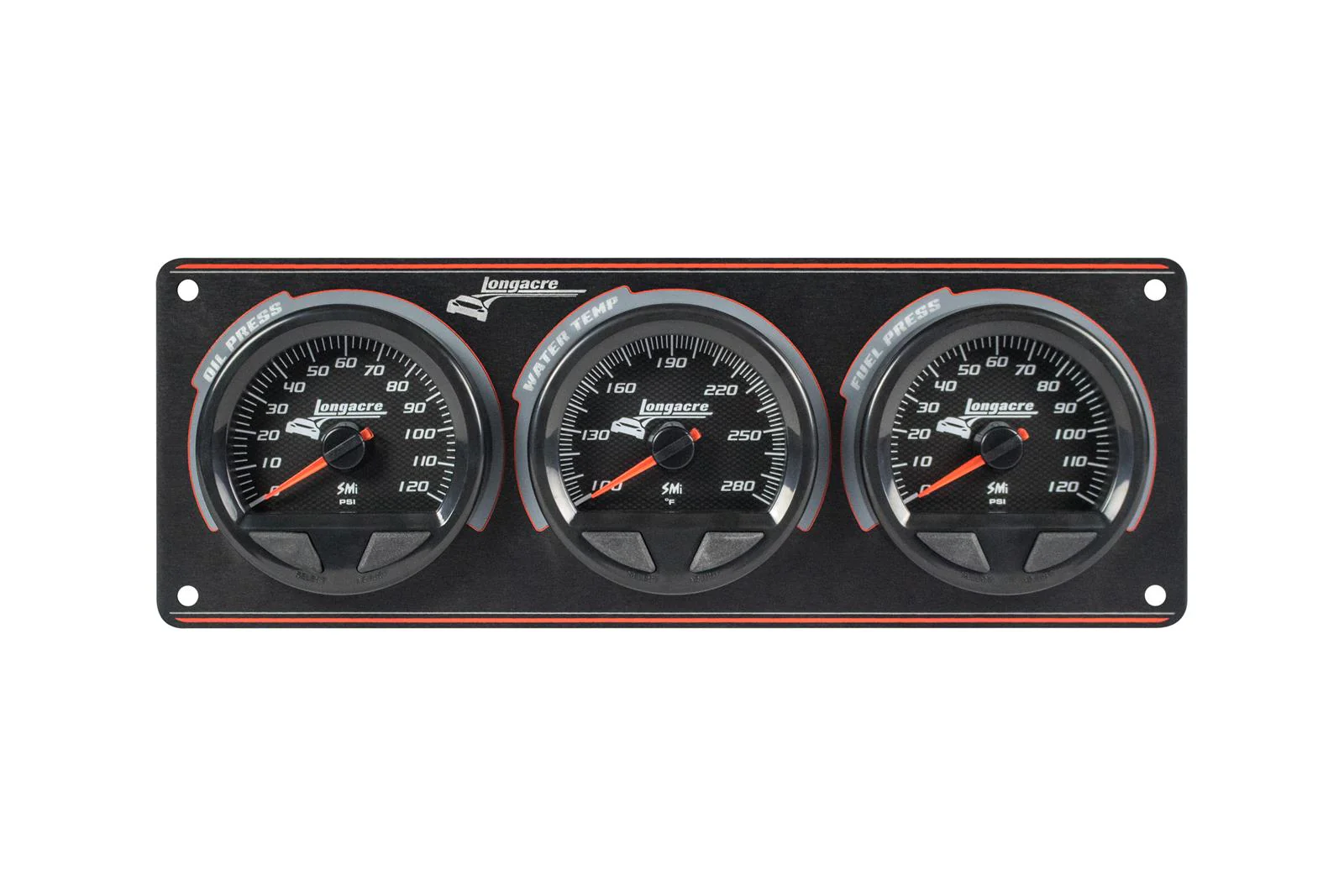 SMi™ Elite Waterproof Gauge Panel, 3 Gauge Oil Pressure/Water Temperature/Fuel Pressure 120psi - Image 3
