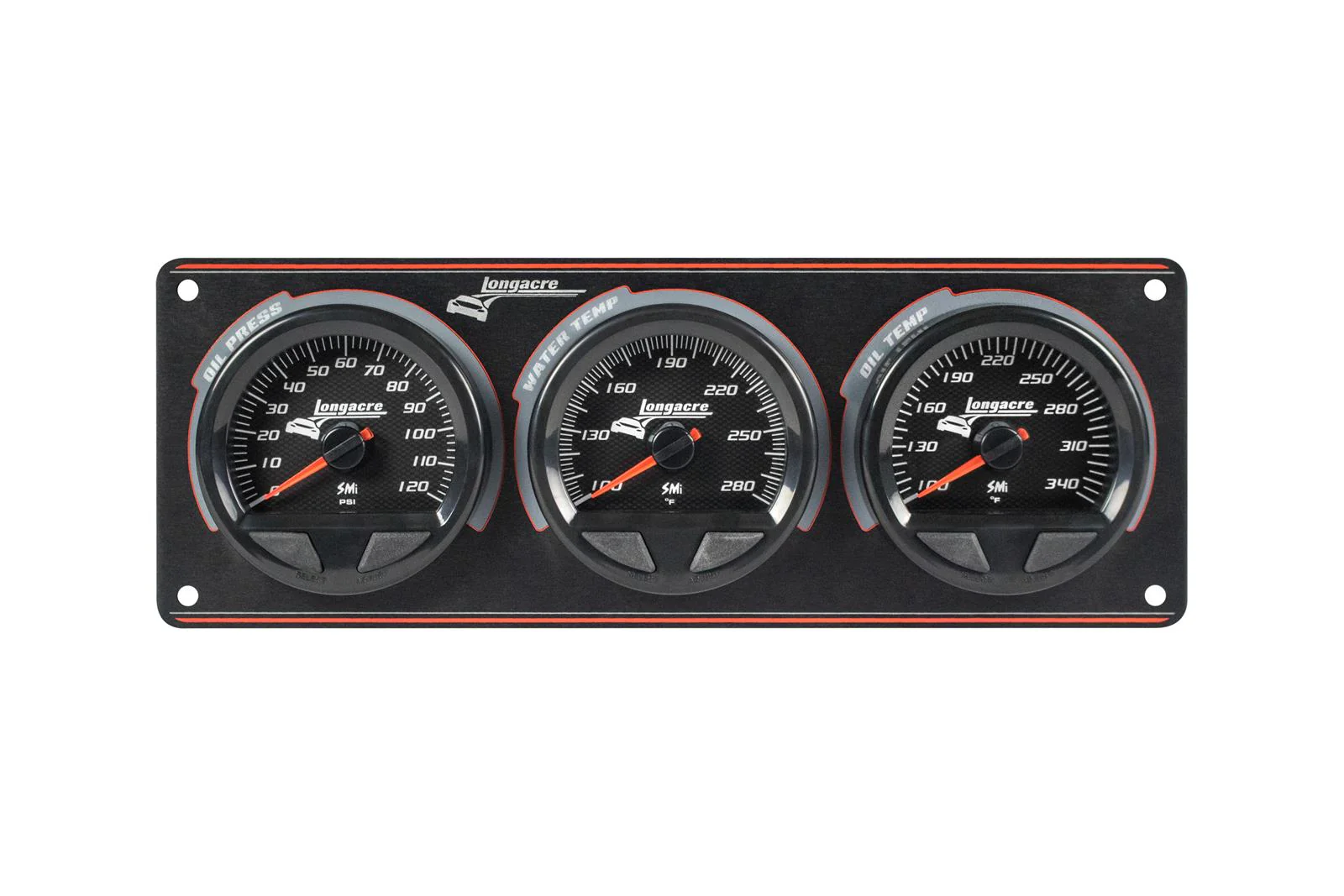 SMi™ Elite Waterproof Gauge Panel, 3 Gauge Oil Pressure/Water Temperature/Oil Temperature - Image 3