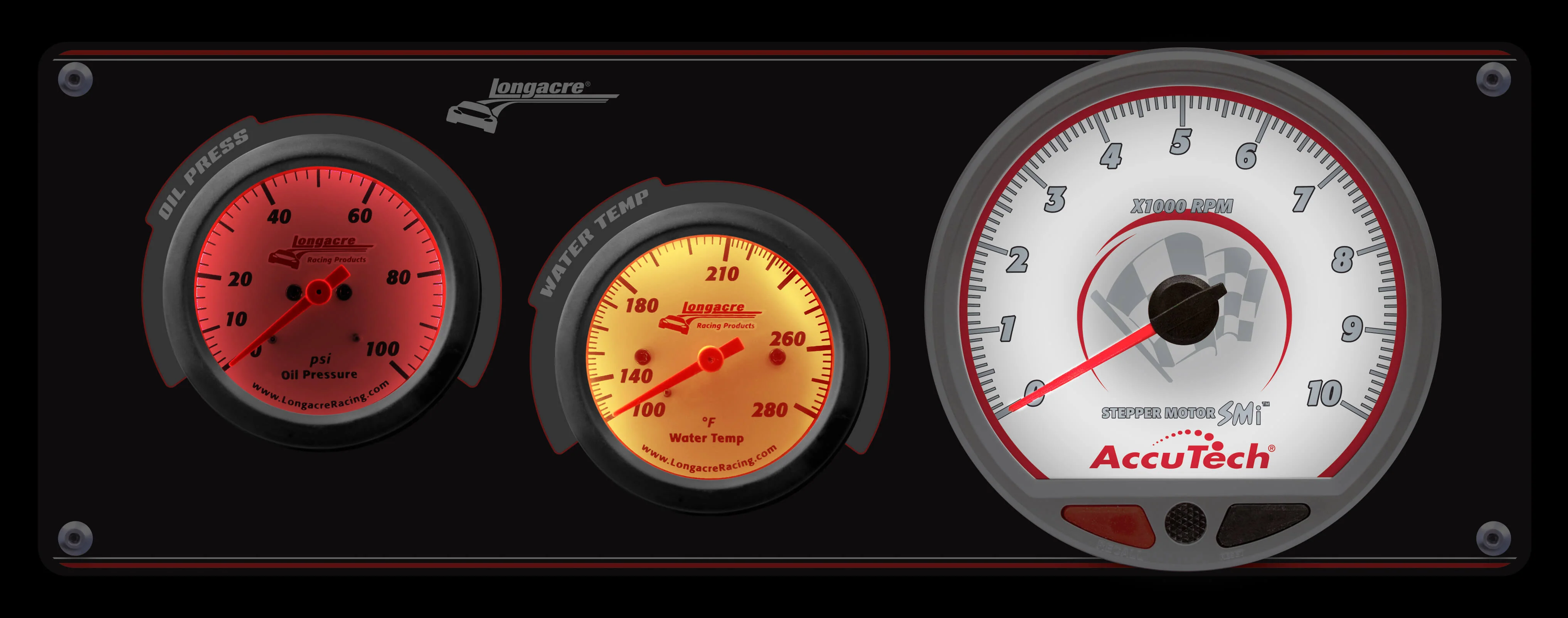 Sportsman™ Elite 2 Gauge Panel w/Tach Oil Pressure, Water Temperature - Image 3